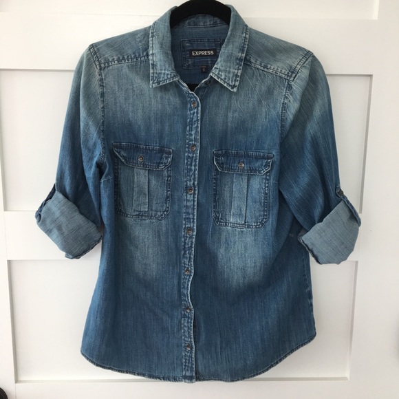 Express chambray shirt - Picture 3 of 5